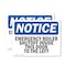 Signmission Emergency Boiler Shutoff Inside This Door, 10 in W x Rectangle, Vinyl Decal OS-2PACK-NS-D-710-L-11767 - alternate 1